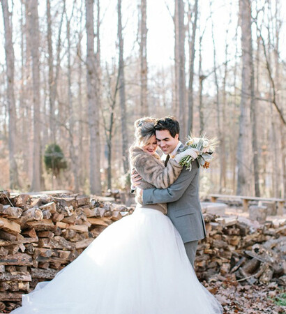 winter wedding, woods and winter inspiration