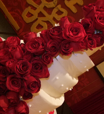 flowers, tiers and rose