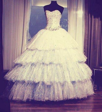 beautiful, her and dress