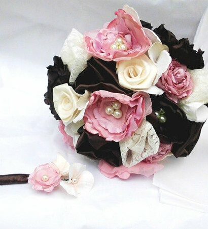 fabric flower, weddings and bridal