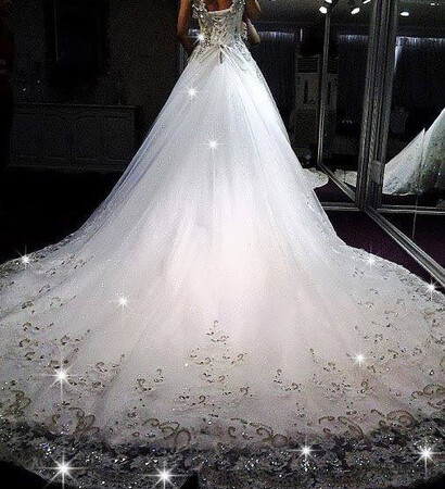 wedding dress, white dress and huge