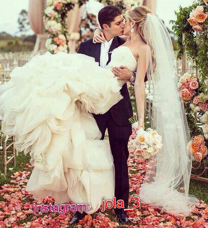 hair, couple and dress