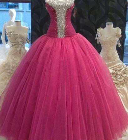 huge dress, pink and loveit