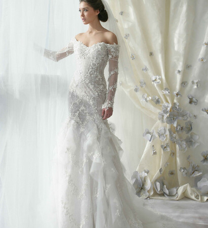 wedding dress and ziad nakad