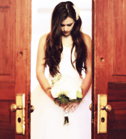 smile, wedding dress and angel
