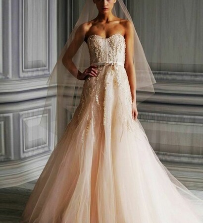 pink wedding dresses
