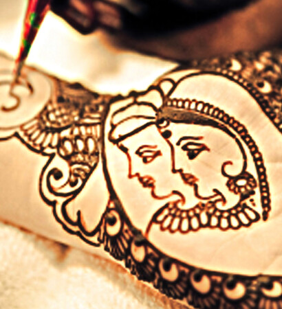 wedding guests, henna and mehendi