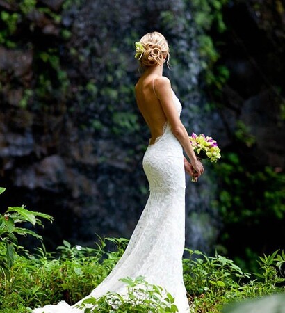 low back, elegant and gown