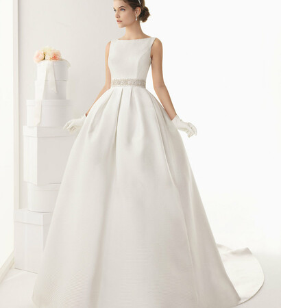bride, dress and model