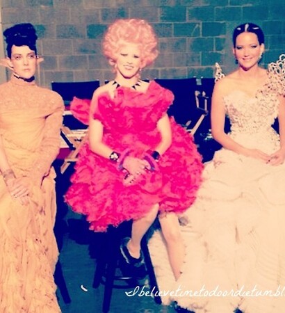 effie trinket, catching fire and wedding dress.