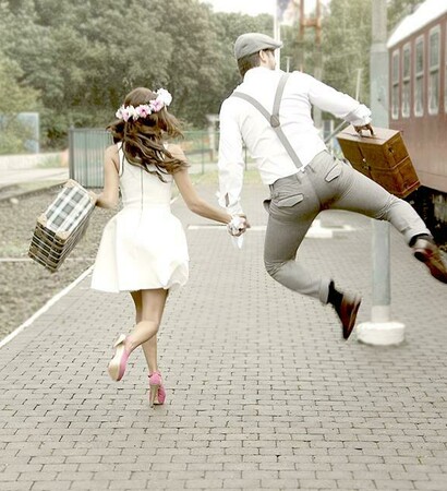 couple, dress and ever