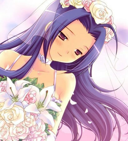 purple, anime and kawaii