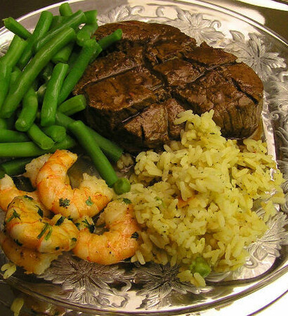 wedding meals, shrimp and homeless