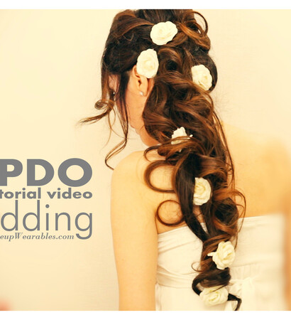hair, styles and bridal