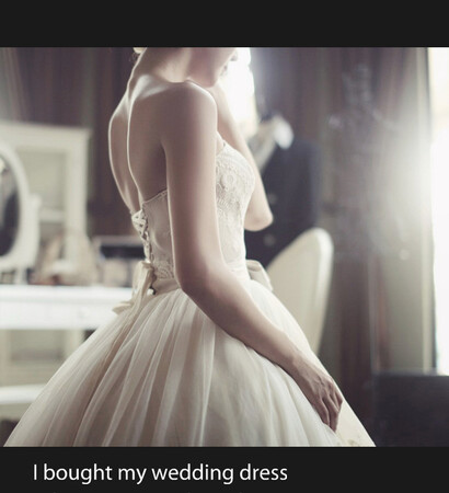 where are you, waiting and wedding dress