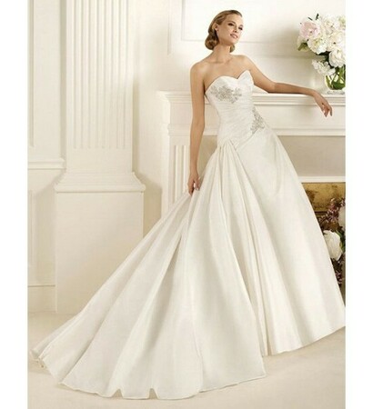 beading wedding dress, princess wedding dress and sweetheart wedding dress
