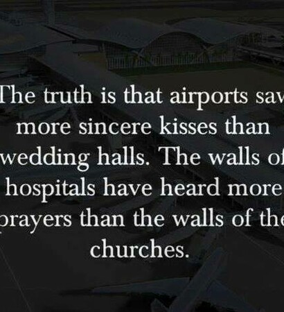 airports, prayers and hospitals