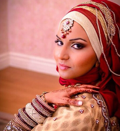 bride, middle eastern and wedding dress