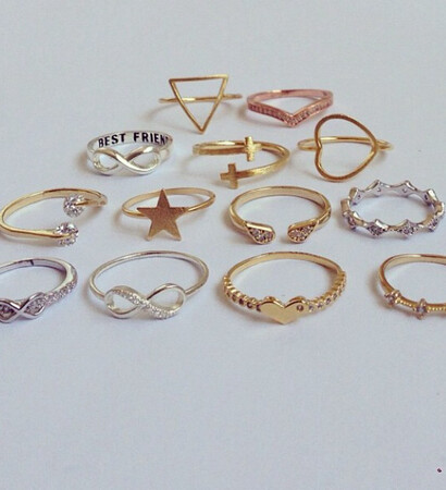 cute, jewelry and nails