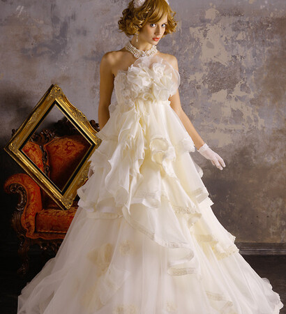 wedding gowns, white petticoats and lipstick