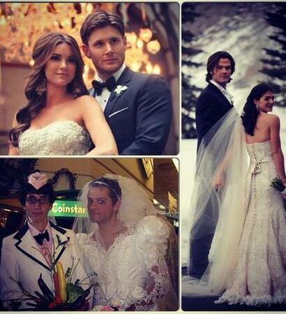 misha collins, supernatural and Jensen Ackles