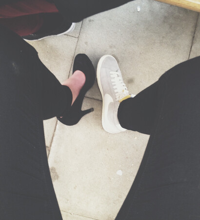 vs, high heels and nikes