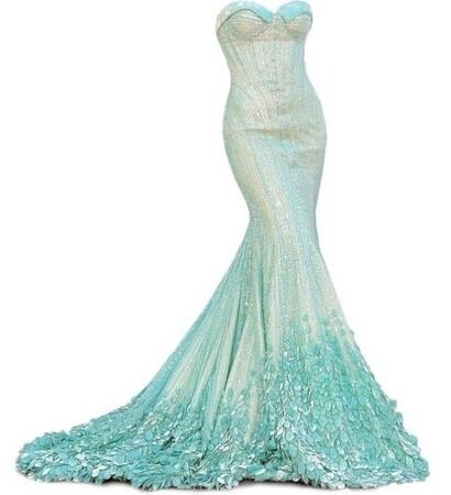 wedding dress, the little mermaid and wedding inspiration