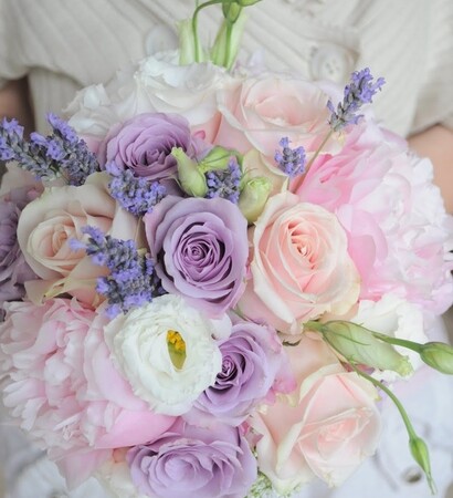 pastel, floral and bouquet