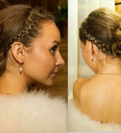 braided hair, romantic and elegant