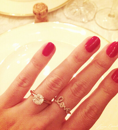 nails, engaement and lauren conrad