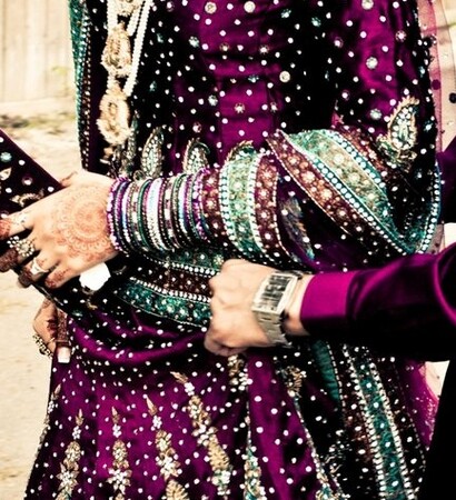 indian bride, clothes and matching