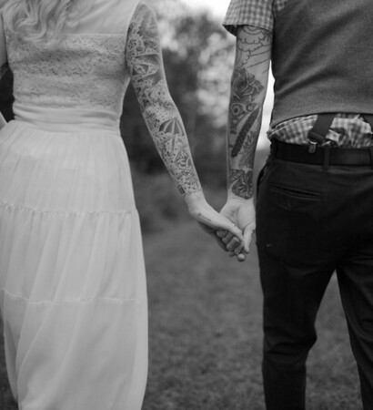 happy, tattoo and couples