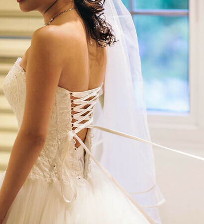 wedding dress, white and gorgeous
