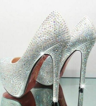 blingbling, wedding shoes and bride