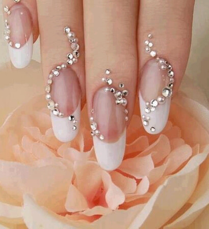 girl, elegant and nails