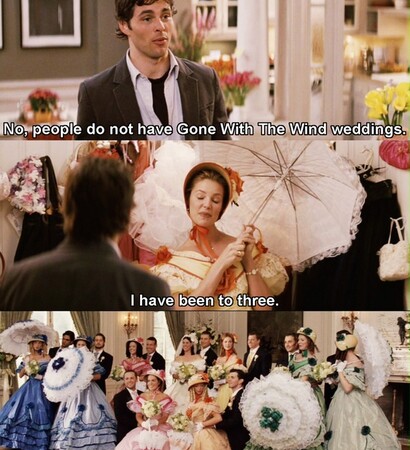 hilarious, 27 dresses and wedding dress