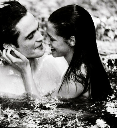 water, bella cullen and edward cullen