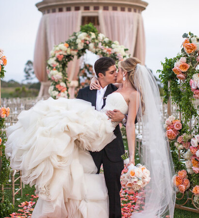 bride celebration, flowers and love