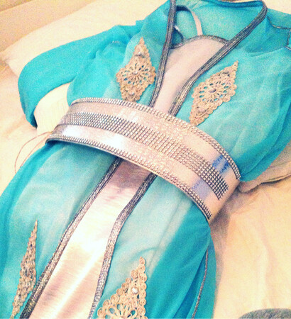 caftan, dress and party