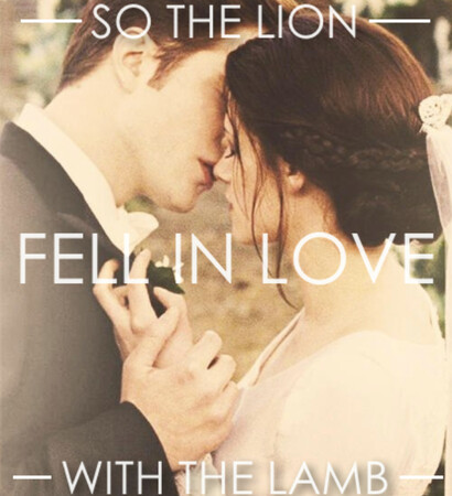 husband&wife, edward & bella and quote