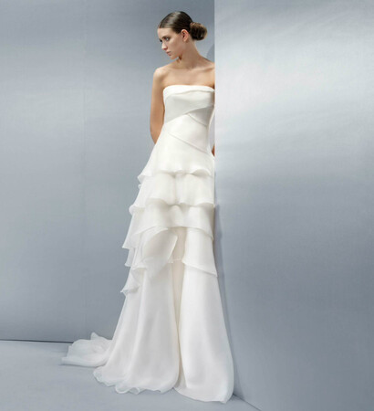 fancy, wedding dress and waves