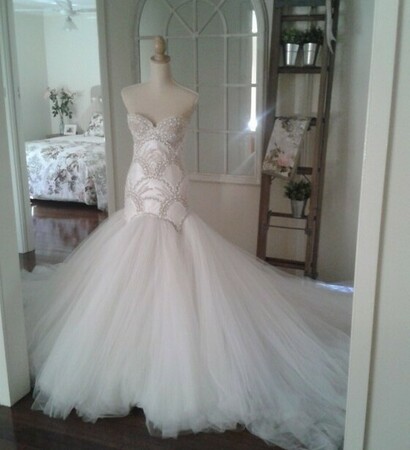 wedding dress, bridal and j'aton