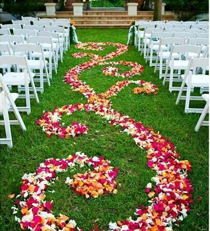 bride, aisle and design