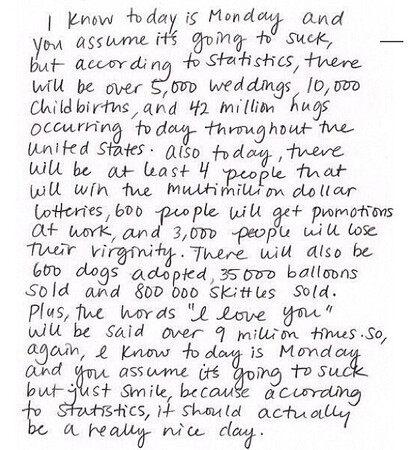 life, skittles and mondays