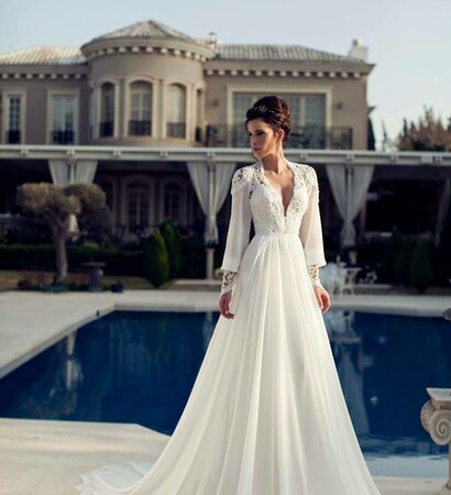 julie vino and wedding dress