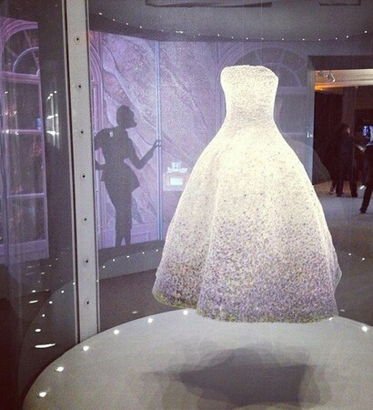 white, glitters and strapless dress
