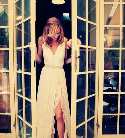 lace, smile and long dress