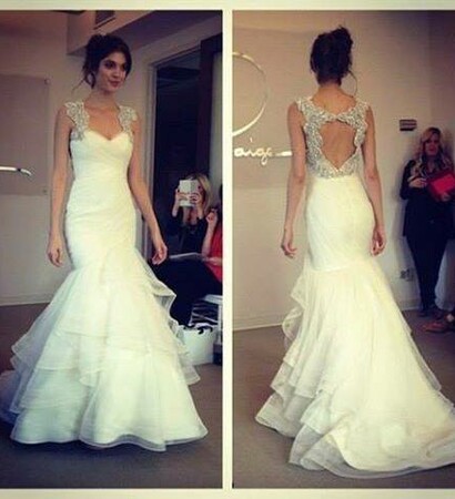 bridal dress, wedding dress and fashion