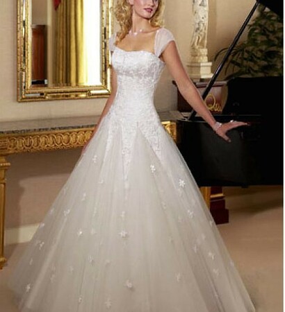 lace, wedding dress and long