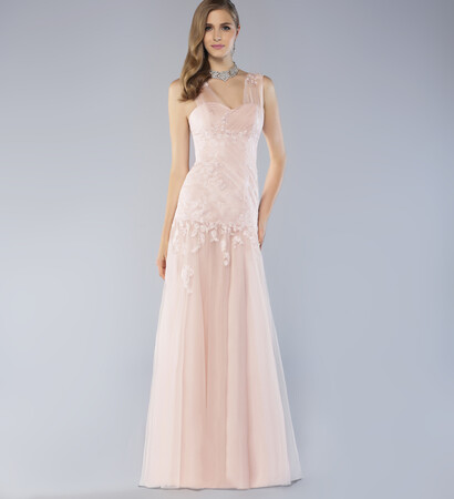 night dress, pink dress and elegant dress